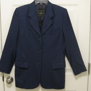 ISAIA Blue Wool Cashmere Jacket Blazer